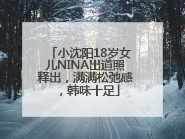 小沈阳18岁女儿NINA出道照释出，满满松弛感，韩味十足