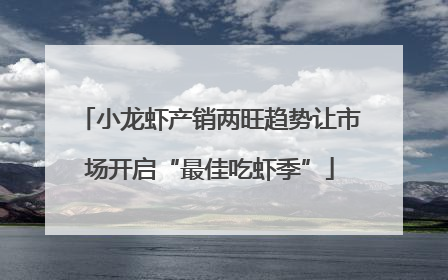 小龙虾产销两旺趋势让市场开启“最佳吃虾季”