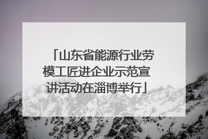 山东省能源行业劳模工匠进企业示范宣讲活动在淄博举行