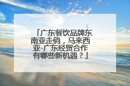 广东餐饮品牌东南亚走俏，马来西亚-广东经贸合作有哪些新机遇？