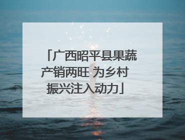 广西昭平县果蔬产销两旺 为乡村振兴注入动力