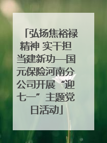弘扬焦裕禄精神 实干担当建新功—国元保险河南分公司开展“迎七一”主题党日活动