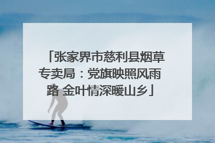 张家界市慈利县烟草专卖局：党旗映照风雨路 金叶情深暖山乡