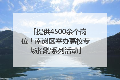 提供4500余个岗位！南岗区举办高校专场招聘系列活动
