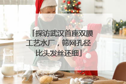 探访武汉首座双膜工艺水厂，筛网孔径比头发丝还细