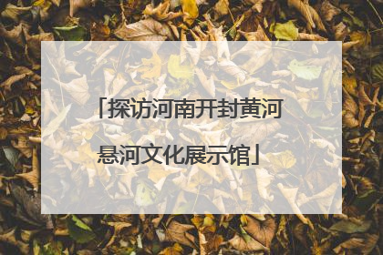 探访河南开封黄河悬河文化展示馆