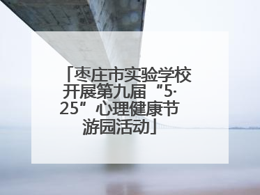 枣庄市实验学校开展第九届“5·25”心理健康节游园活动