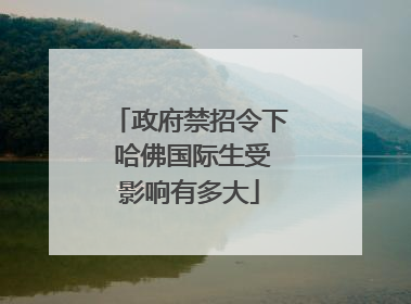 政府禁招令下 哈佛国际生受影响有多大