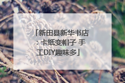 新田县新华书店：卡纸变帽子 手工DIY趣味多