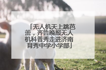 无人机天上跳芭蕾，齐鲁晚报无人机科普秀走进济南育秀中学小学部