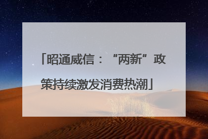 昭通威信：“两新”政策持续激发消费热潮