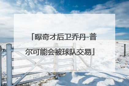 曝奇才后卫乔丹-普尔可能会被球队交易