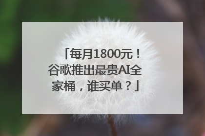 每月1800元！谷歌推出最贵AI全家桶，谁买单？