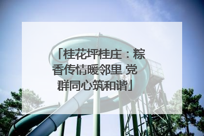 桂花坪桂庄：粽香传情暖邻里 党群同心筑和谐