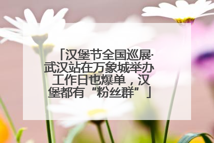 汉堡节全国巡展·武汉站在万象城举办 工作日也爆单，汉堡都有“粉丝群”