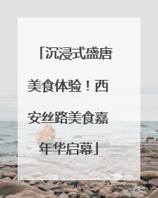 沉浸式盛唐美食体验！西安丝路美食嘉年华启幕