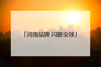 河南品牌 闪耀全球