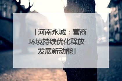 河南永城：营商环境持续优化释放发展新动能