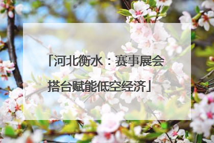河北衡水：赛事展会搭台赋能低空经济