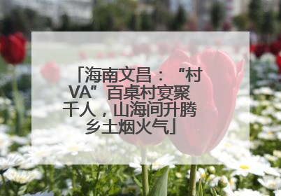 海南文昌：“村VA”百桌村宴聚千人，山海间升腾乡土烟火气