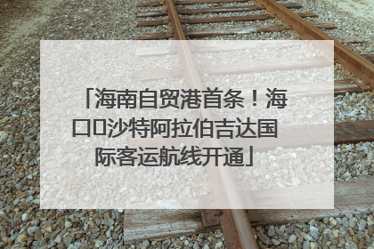 海南自贸港首条！海口⇌沙特阿拉伯吉达国际客运航线开通