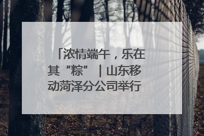 浓情端午，乐在其“粽”｜山东移动菏泽分公司举行端午节主题活动
