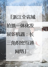 浙江全省域抢抓一体化发展新机遇：长三角织密互通网络