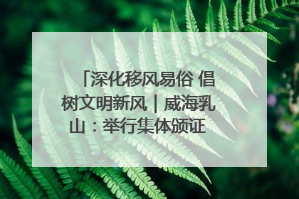 深化移风易俗 倡树文明新风｜威海乳山：举行集体颁证 倡导文明婚俗