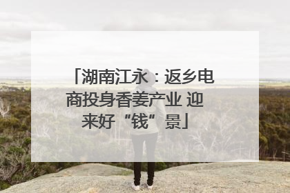 湖南江永：返乡电商投身香姜产业 迎来好“钱”景