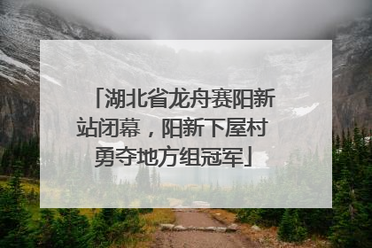 湖北省龙舟赛阳新站闭幕，阳新下屋村勇夺地方组冠军