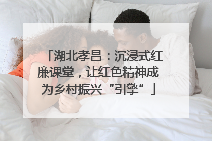 湖北孝昌：沉浸式红廉课堂，让红色精神成为乡村振兴“引擎”