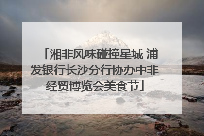 湘非风味碰撞星城 浦发银行长沙分行协办中非经贸博览会美食节