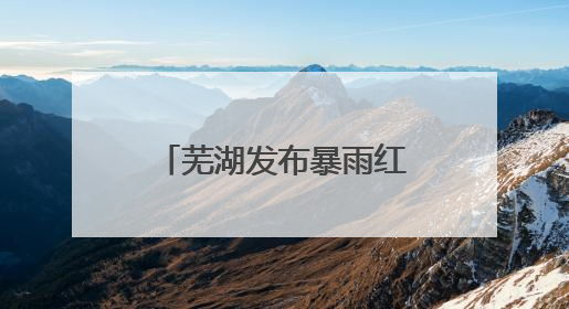 芜湖发布暴雨红色预警 交警全员上岗护高考