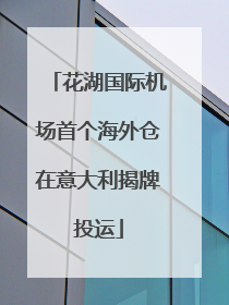 花湖国际机场首个海外仓在意大利揭牌投运