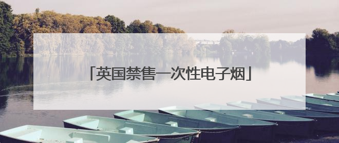 英国禁售一次性电子烟