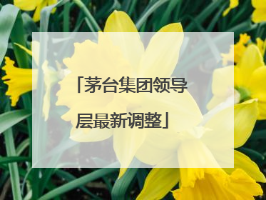 茅台集团领导层最新调整