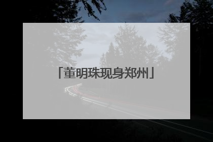董明珠现身郑州