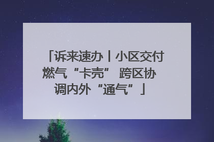诉来速办丨小区交付燃气“卡壳” 跨区协调内外“通气”