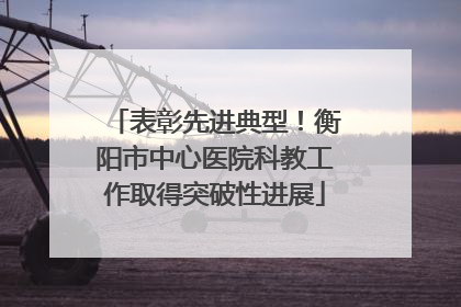 表彰先进典型！衡阳市中心医院科教工作取得突破性进展