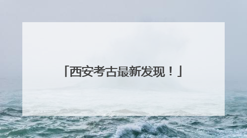 西安考古最新发现！