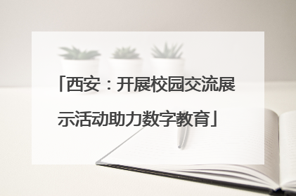 西安：开展校园交流展示活动助力数字教育