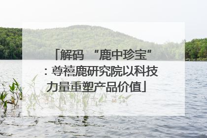 解码 “鹿中珍宝”：尊禧鹿研究院以科技力量重塑产品价值