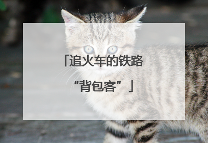 追火车的铁路“背包客”