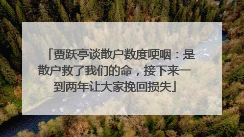 贾跃亭谈散户数度哽咽：是散户救了我们的命，接下来一到两年让大家挽回损失