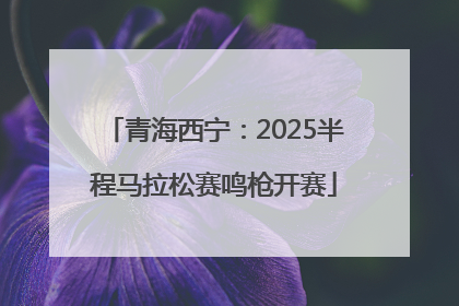 青海西宁：2025半程马拉松赛鸣枪开赛