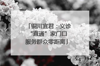铜川宜君：义诊“直通”家门口 服务群众零距离