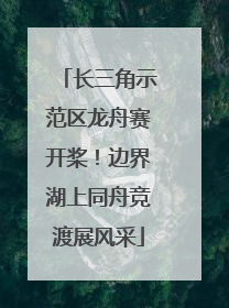 长三角示范区龙舟赛开桨！边界湖上同舟竞渡展风采