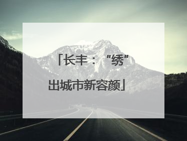 长丰：“绣”出城市新容颜