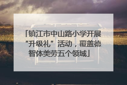 镇江市中山路小学开展“升级礼”活动，覆盖德智体美劳五个领域