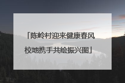 陈岭村迎来健康春风 校地携手共绘振兴图